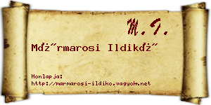 Mármarosi Ildikó névjegykártya